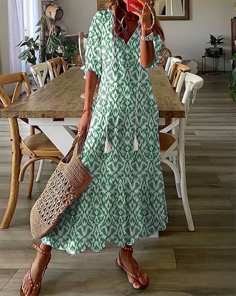 Delphine | Effortless Boho Flattering Dress