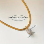 Nadège | Gold Crystal Pendant Necklace