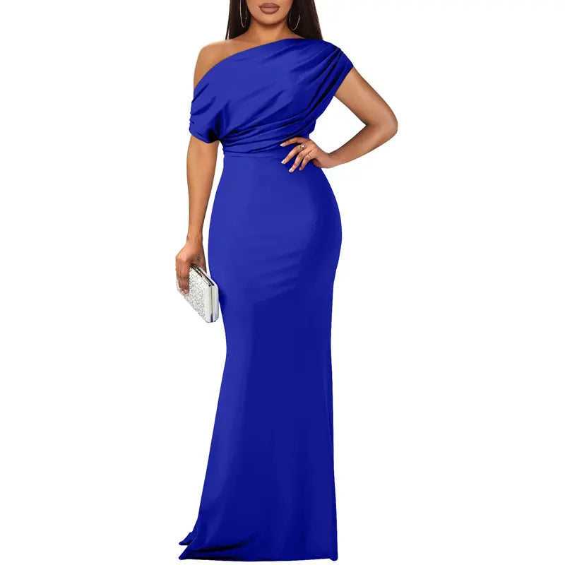 Felicity | Elegant Off-Shoulder Evening Dress