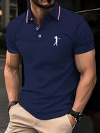 Simeon | Casual Short-Sleeve Golf Printed Shirt