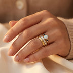 Primrose | Stacked Bezel Ring Set