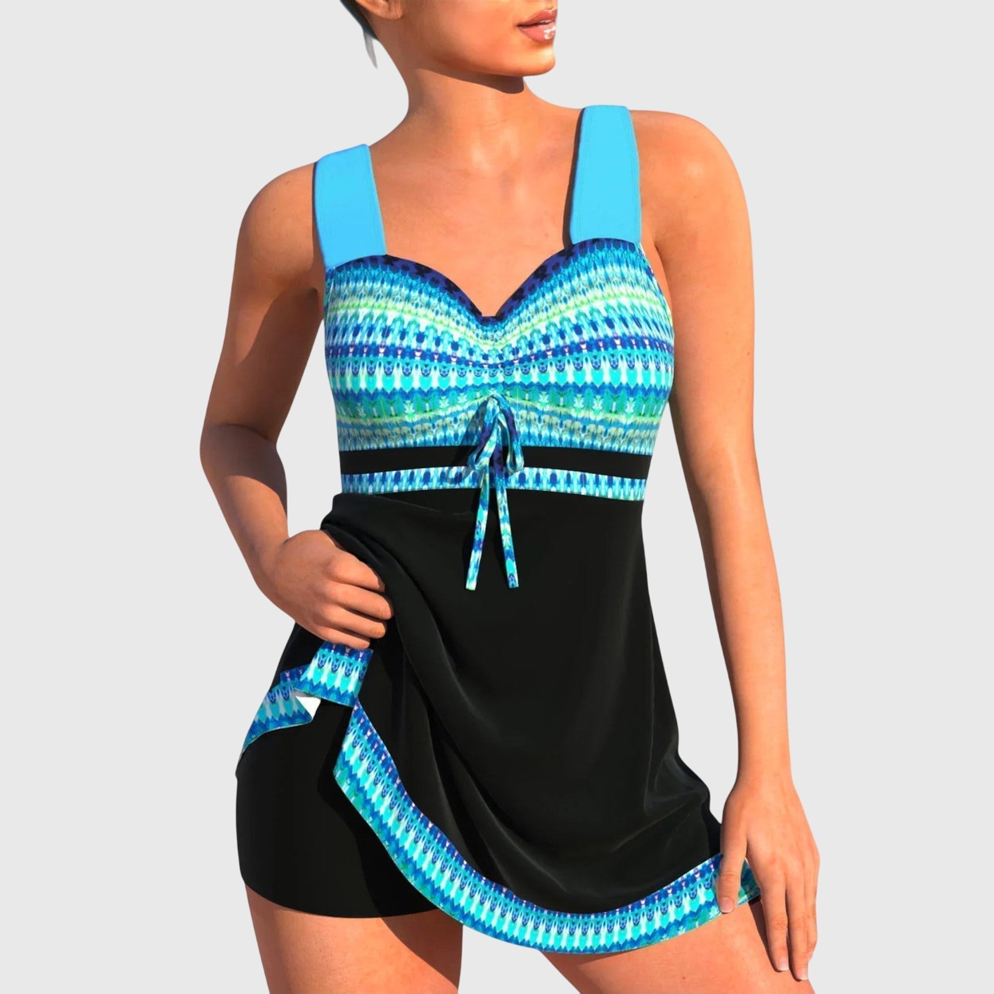 Caitlin | Colorful Two-Piece Swimsuit