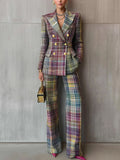 Harlene | Elegant Luxe Multicolour V-Neck Set