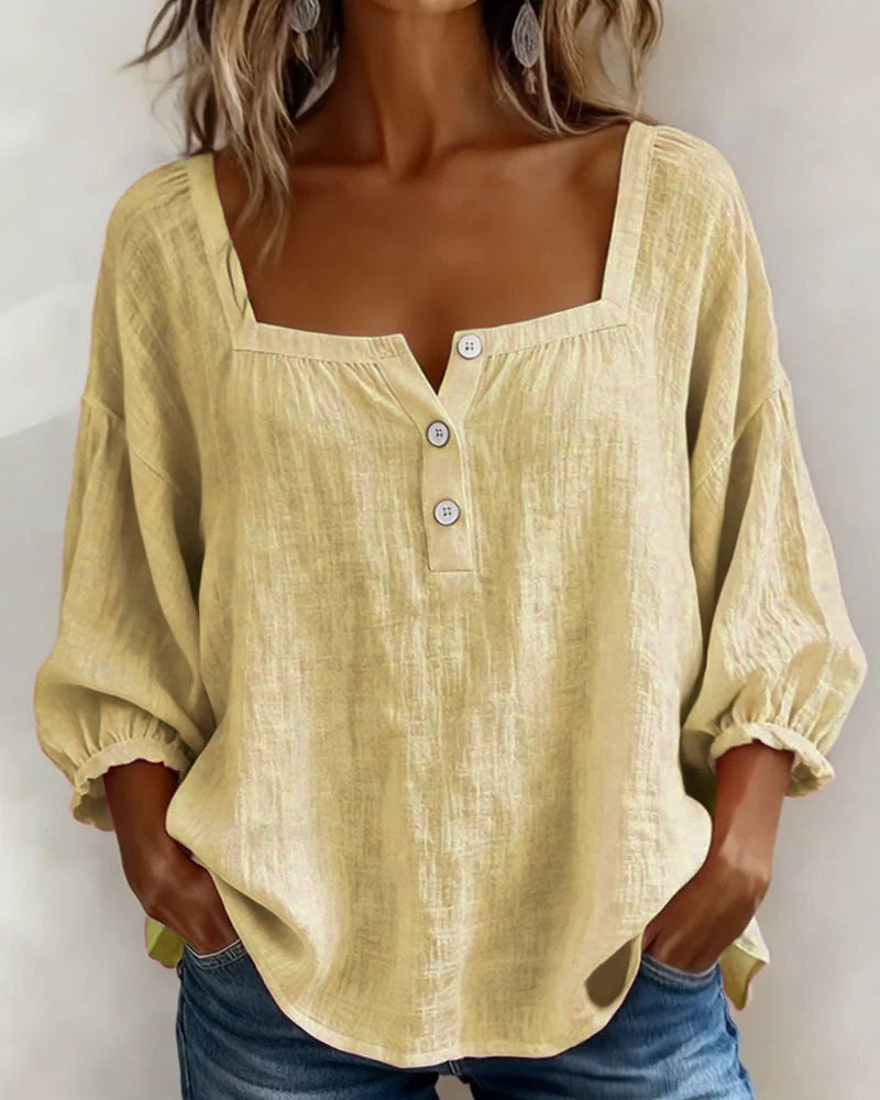 Orlinda | Stylish Relaxed Puff Sleeve Blouse