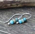 Jessica | Turquoise Bead Stack Earrings