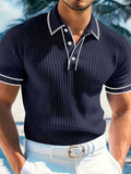 Leonard | Color-Blocked Short Sleeve Polo Shirt