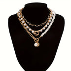 Léonie | Gold Snake Chain Necklace Set