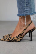 Lucia | Pointed Toe Leopard Print Heels