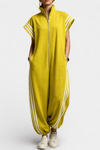 Gillian | Stylish Sleeveless Zip Neck Jumpsuit