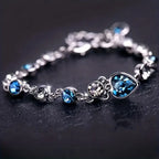 Anya | Sapphire Heart Bracelet