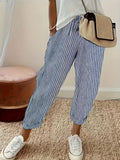 Darcie | Striped Wide-Leg Casual Pants