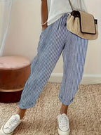 Darcie | Striped Wide-Leg Casual Pants