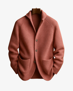 Lawrence | Tailored Button-Front Knit Cardigan