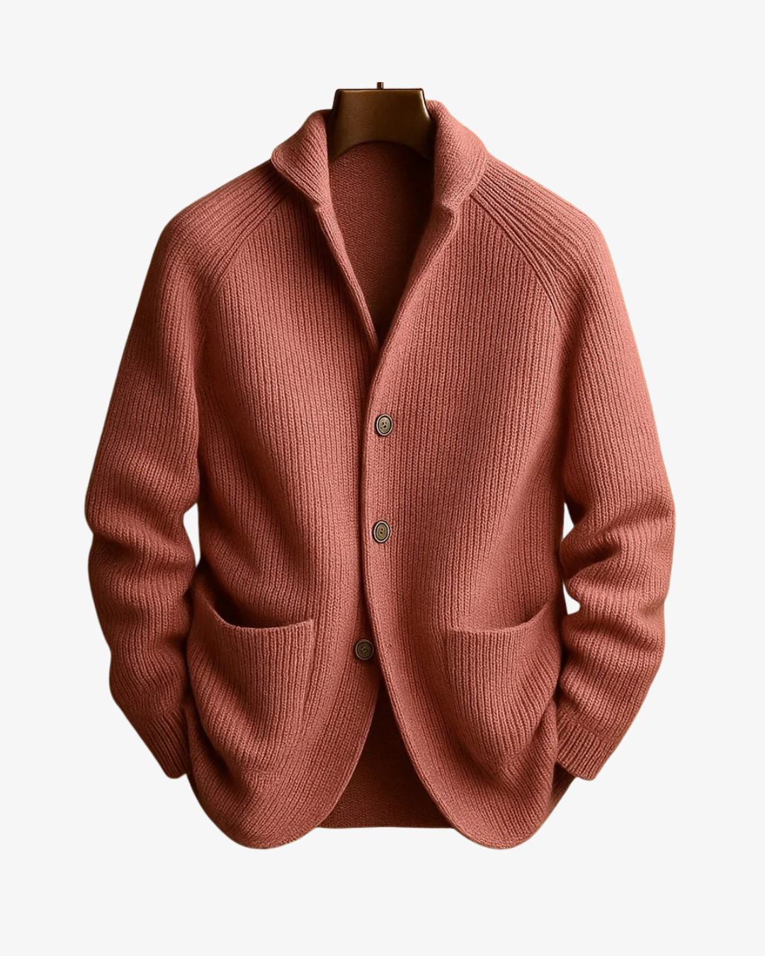 Lawrence | Tailored Button-Front Knit Cardigan