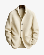 Lawrence | Tailored Button-Front Knit Cardigan