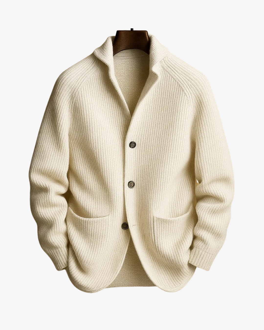 Lawrence | Tailored Button-Front Knit Cardigan