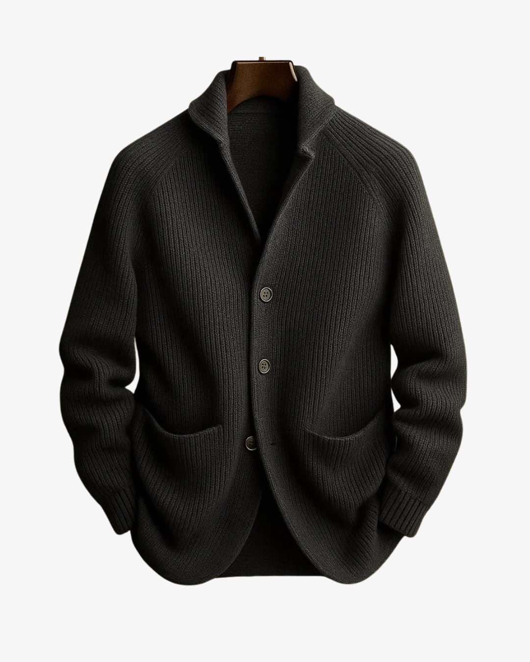 Lawrence | Tailored Button-Front Knit Cardigan