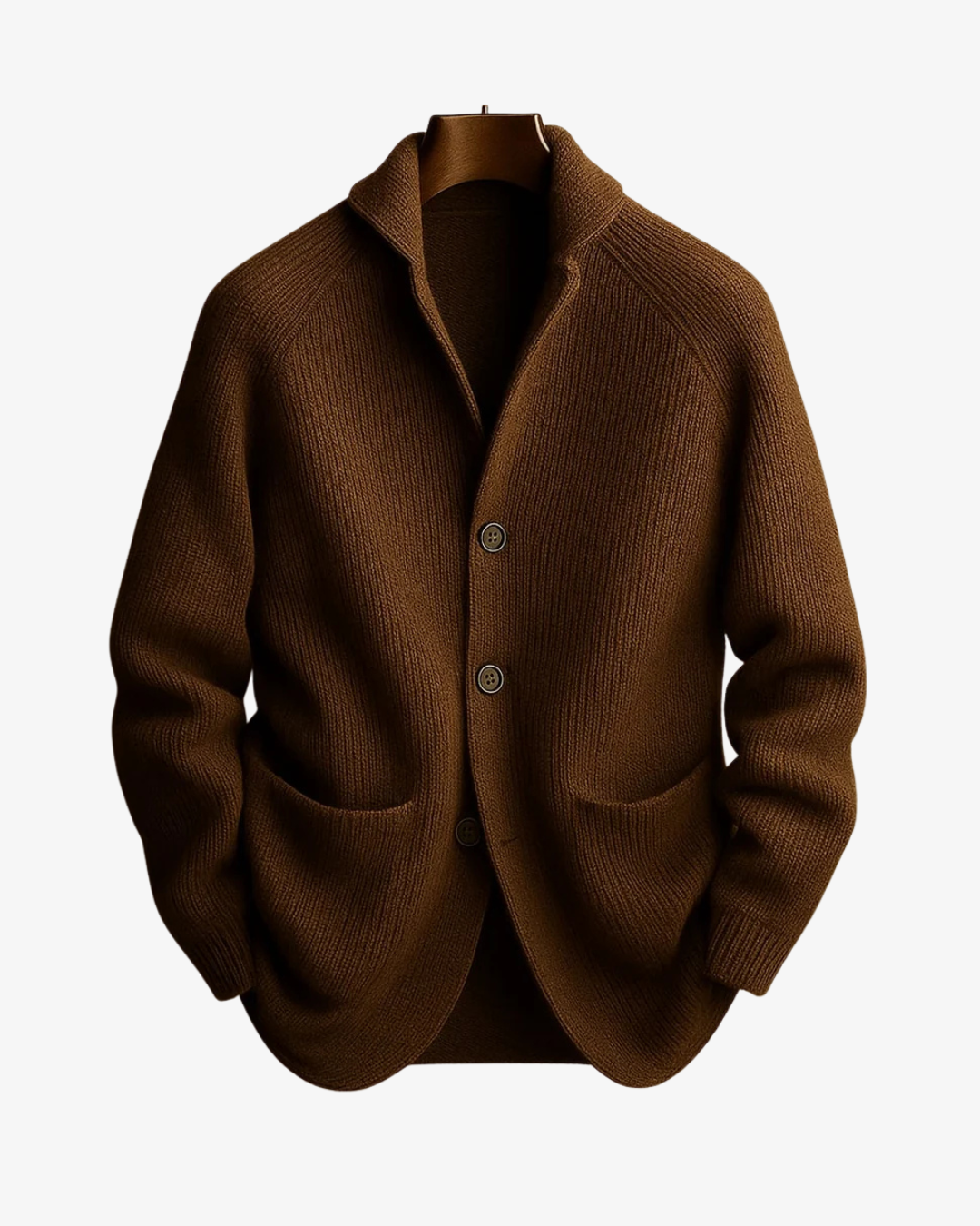Lawrence | Tailored Button-Front Knit Cardigan