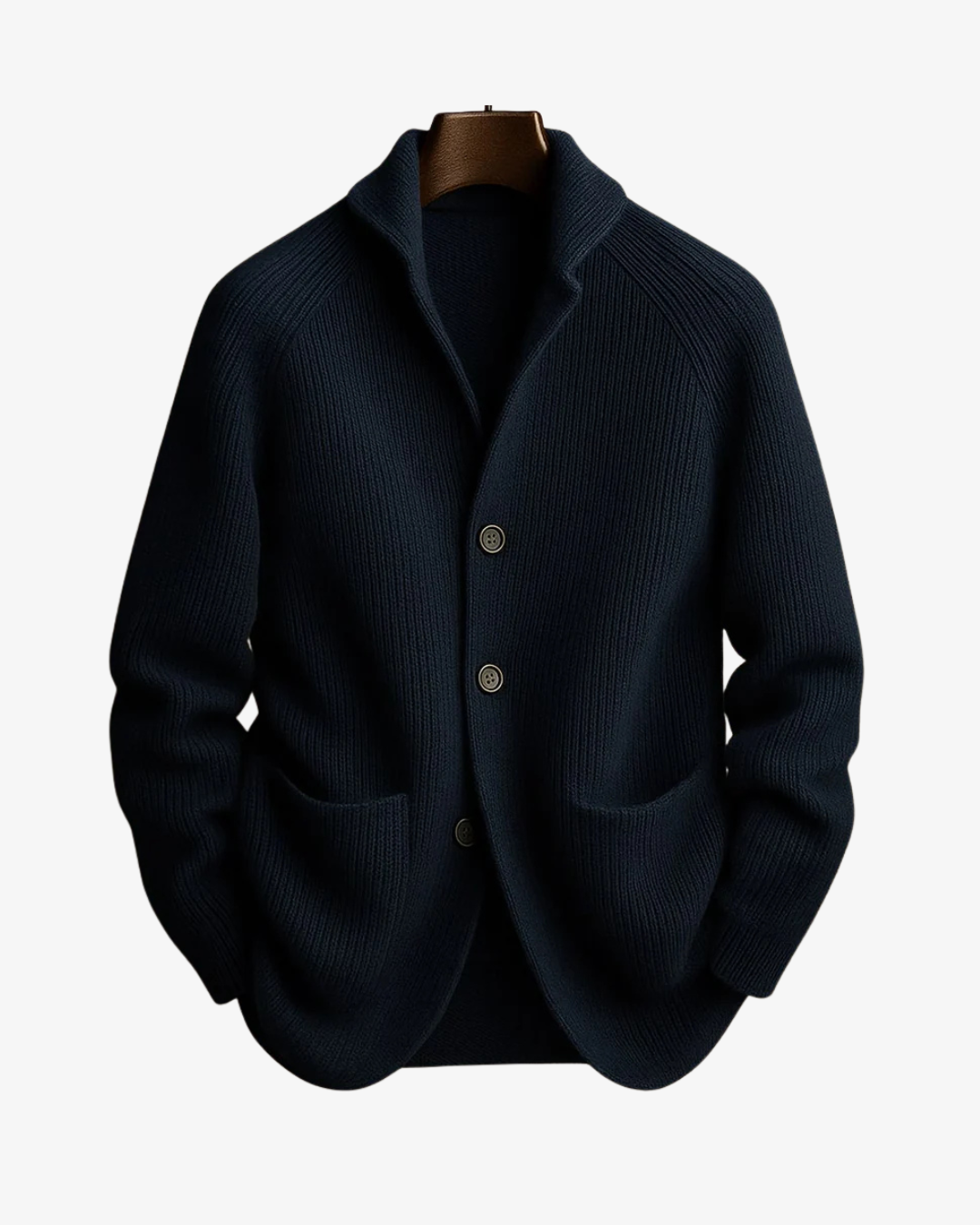 Lawrence | Tailored Button-Front Knit Cardigan
