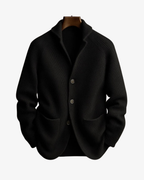 Lawrence | Tailored Button-Front Knit Cardigan