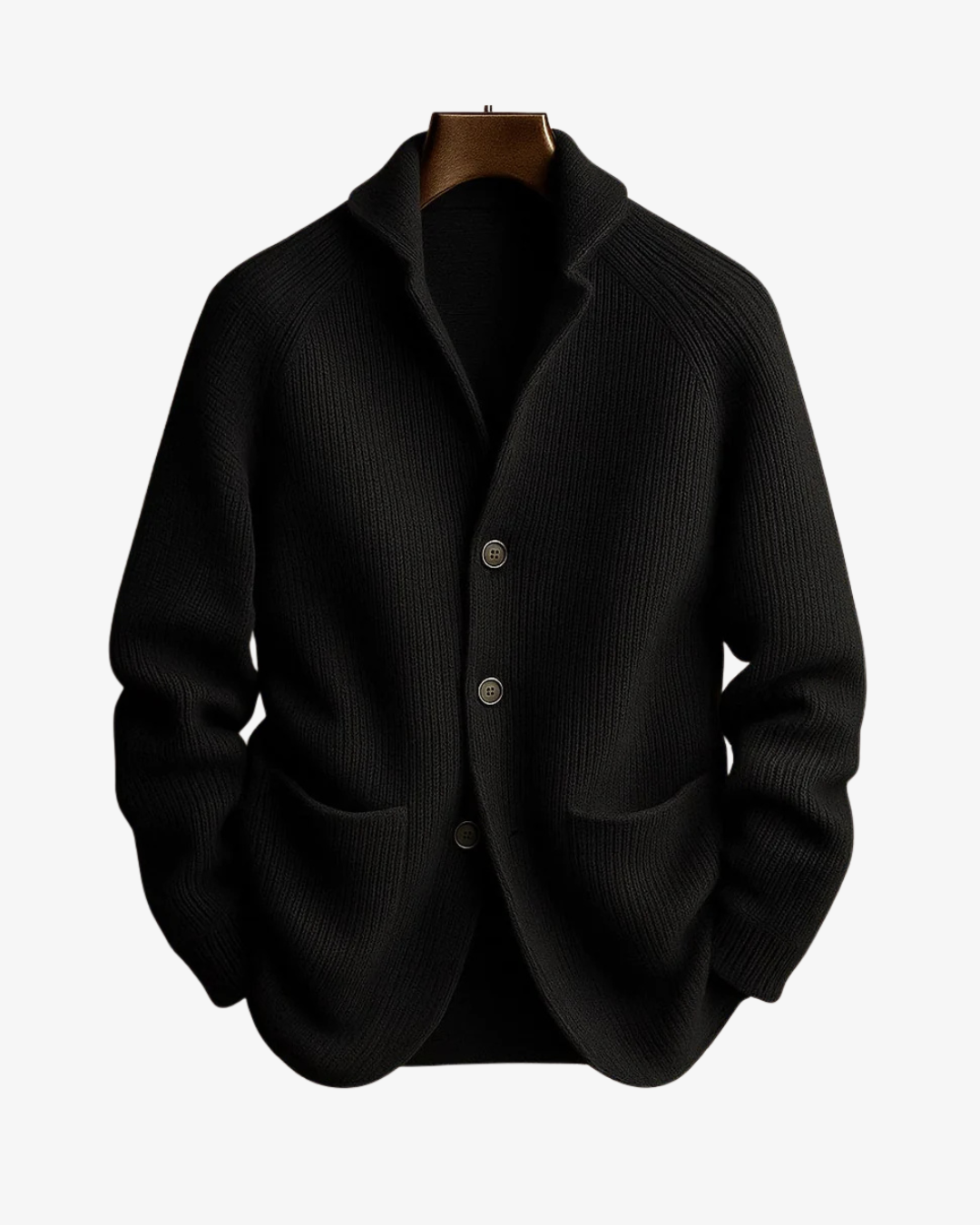 Lawrence | Tailored Button-Front Knit Cardigan