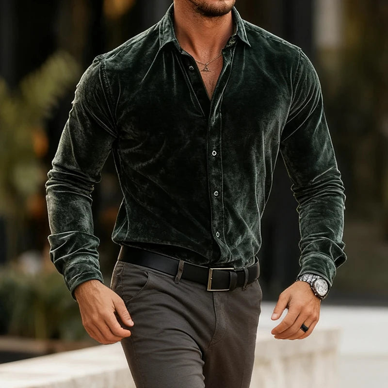 Finlay | Classic Velvet Button Shirt