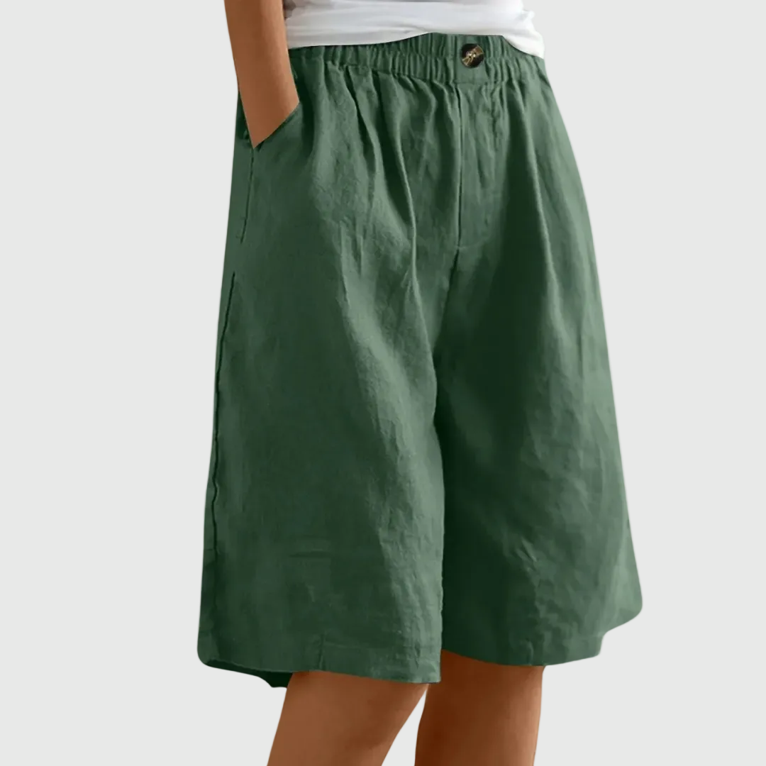 Alicia | Loose-Fit Elastic Waist Shorts