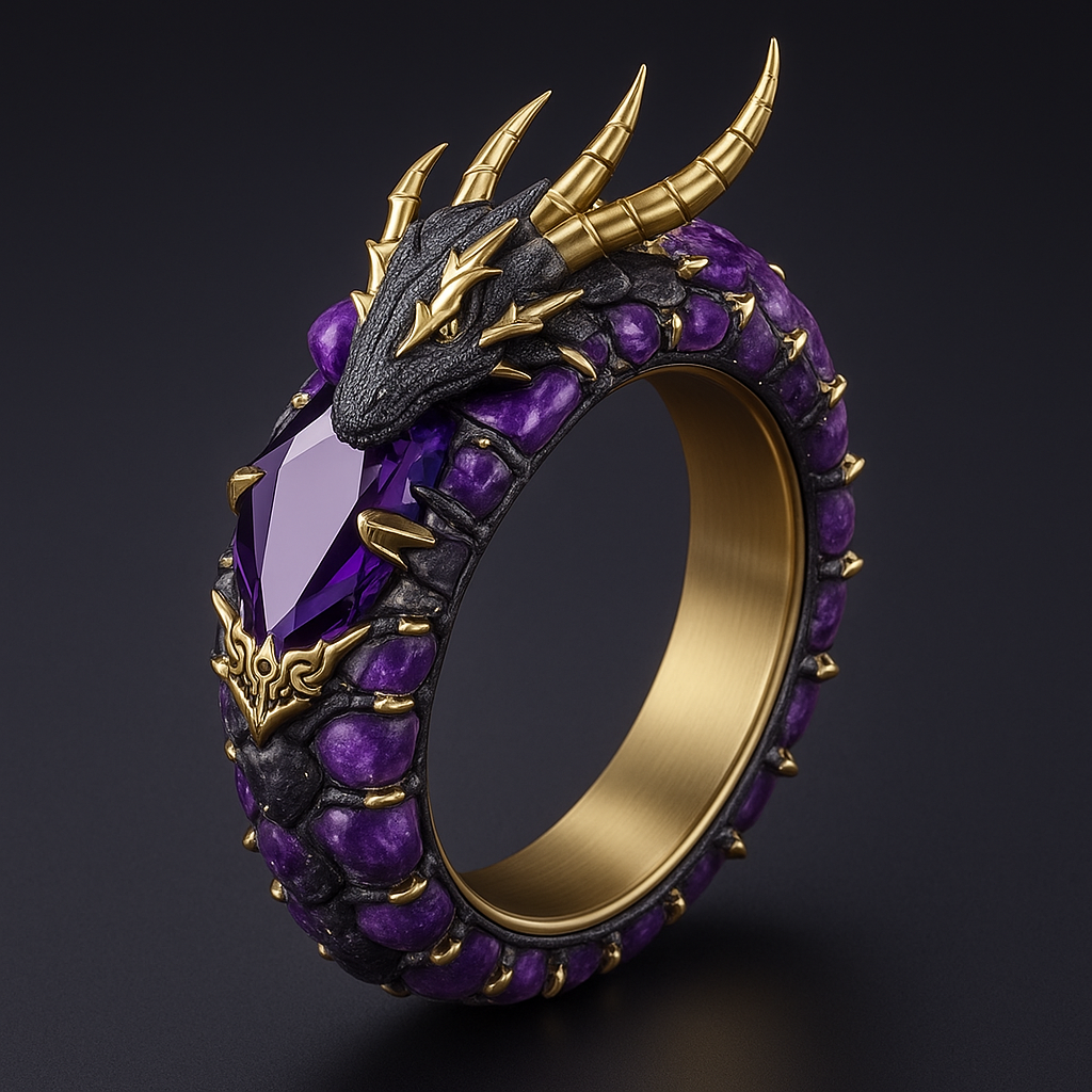 Aurelia | Purple Dragon Ring