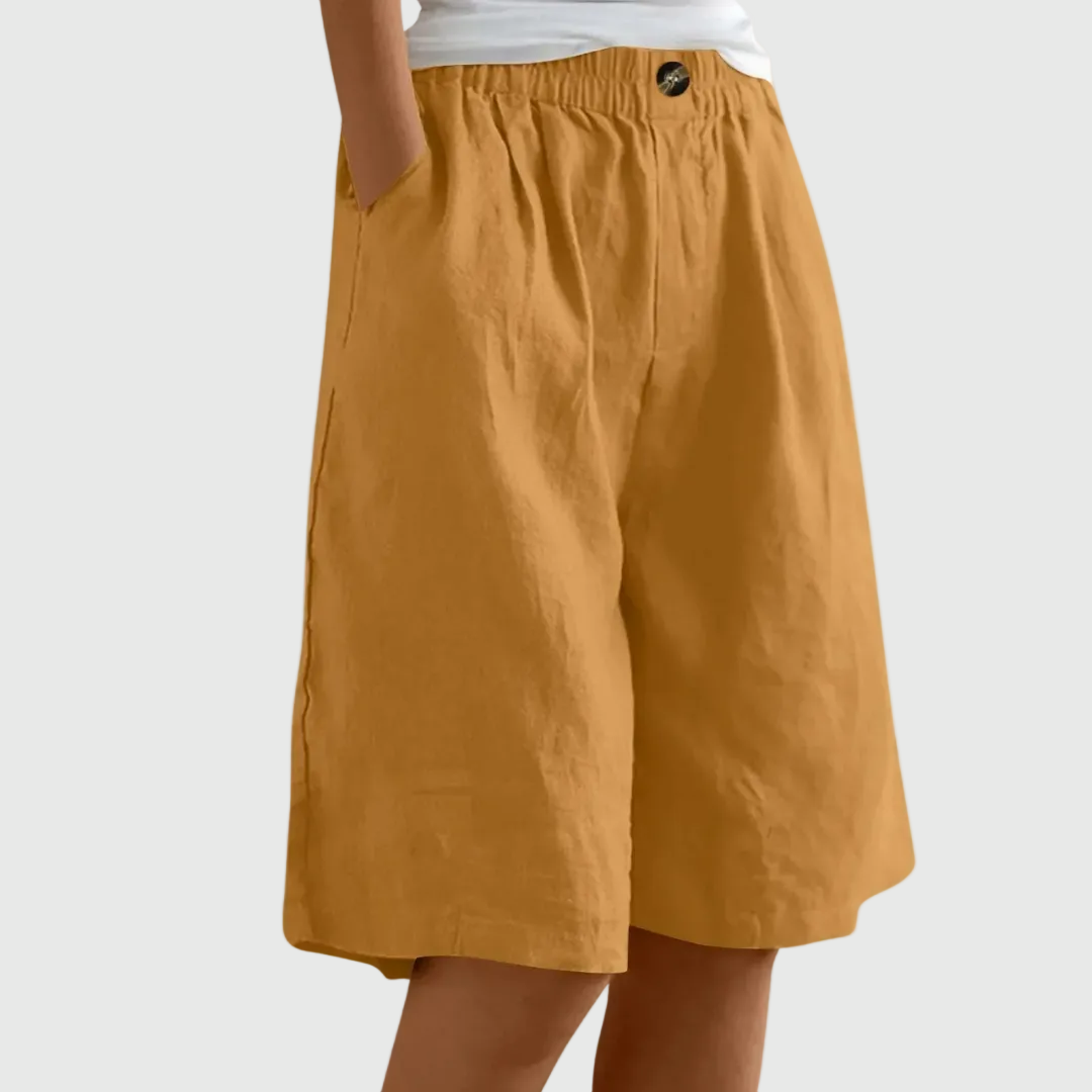 Alicia | Loose-Fit Elastic Waist Shorts