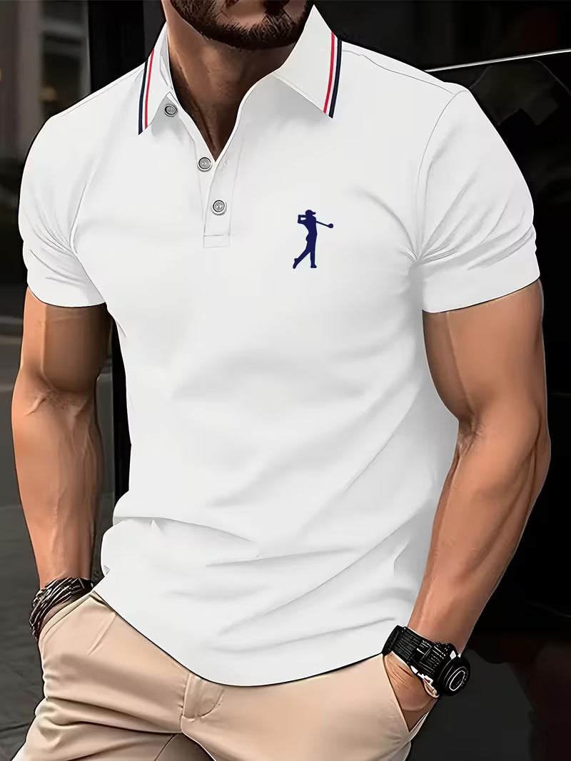 Simeon | Casual Short-Sleeve Golf Printed Shirt