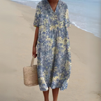Nathalie | Stylish Multicolour V-Neck Dress