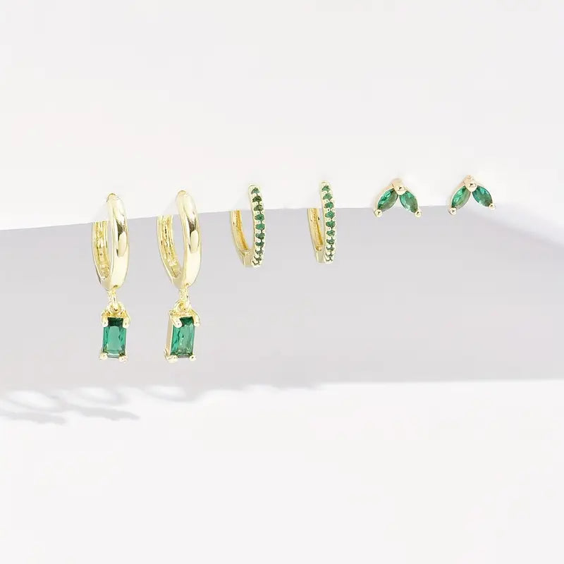 Fiorenza Viridelle Earring Set | Gold