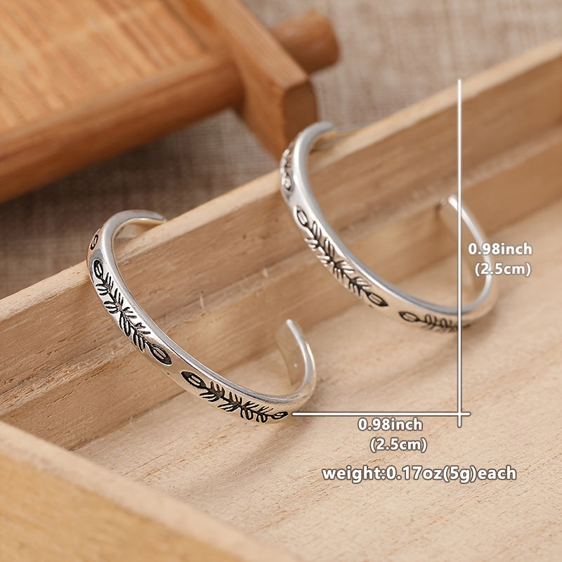 Elsie | Silver Statement Hoops