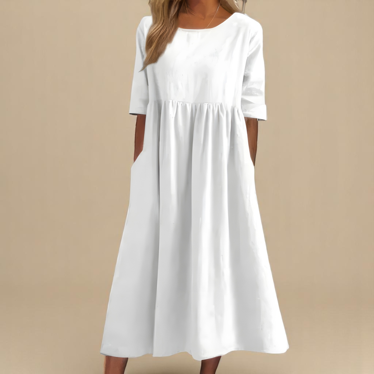 Aurelia | Classic Mid Sleeve Dress