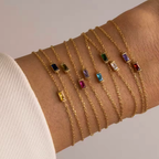 Halle | Heartline Birthstone Bracelet