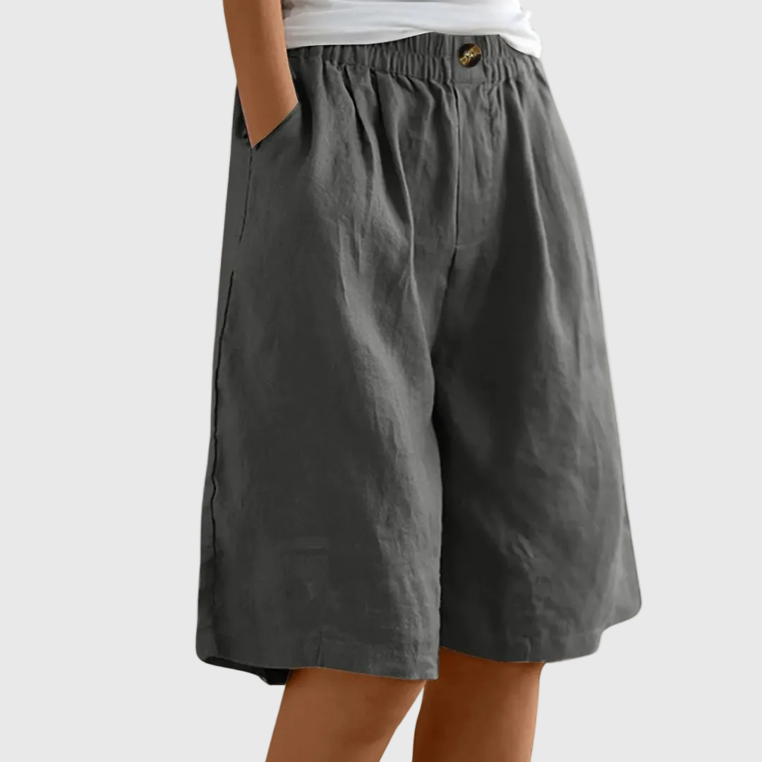 Alicia | Loose-Fit Elastic Waist Shorts