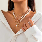 Léonie | Gold Snake Chain Necklace Set
