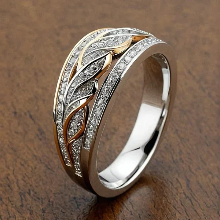 Braided Twist Ring | Gold & Silver