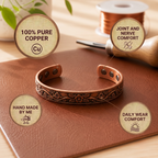 Patricia's Garland Copper Bracelet