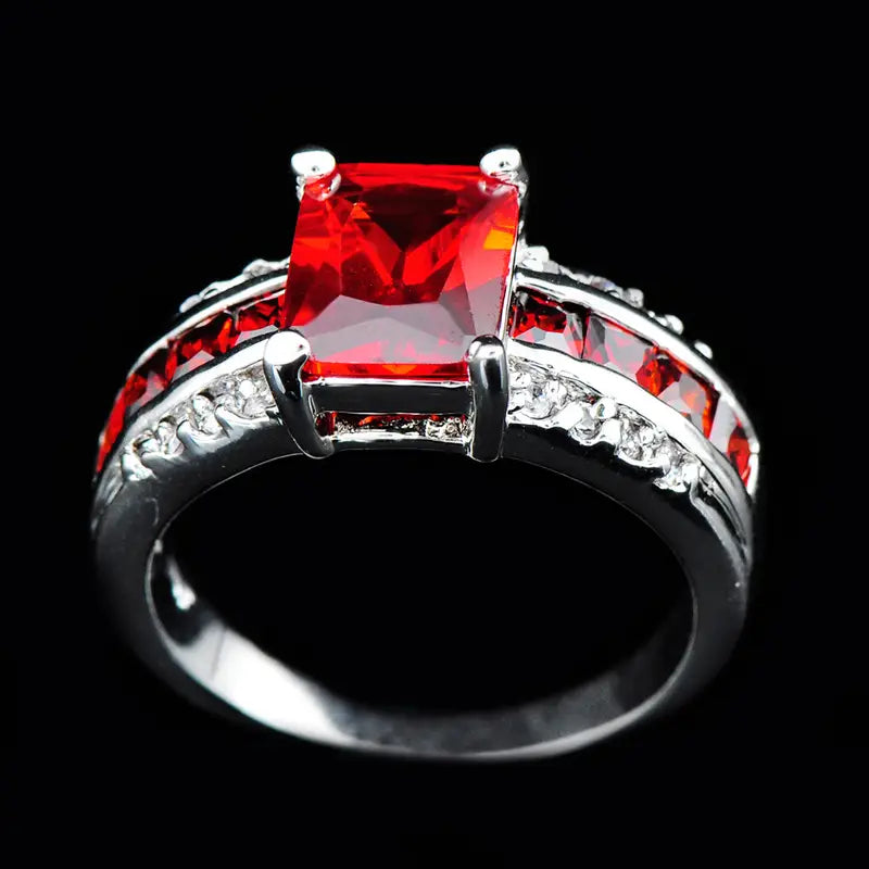 Cosima | Ruby Split-Shank Ring