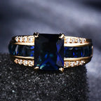 Rachelle | Square Sapphire Ring