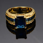 Rachelle | Square Sapphire Ring