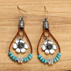 Thea | Turquoise Flower Earrings