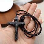 Seraphina | Wooden Crucifix Necklace