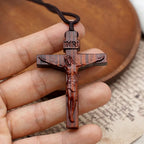 Seraphina | Wooden Crucifix Necklace