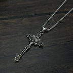 St. Benedict Symbol Crucifix Necklace