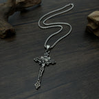 St. Benedict Symbol Crucifix Necklace