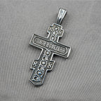 Christianartworkshop FAITH AS YOUR ARMOR: Orthodox Jesus Crucifix Necklace