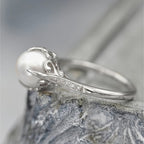 Delicate Pearl & Crystal Ring