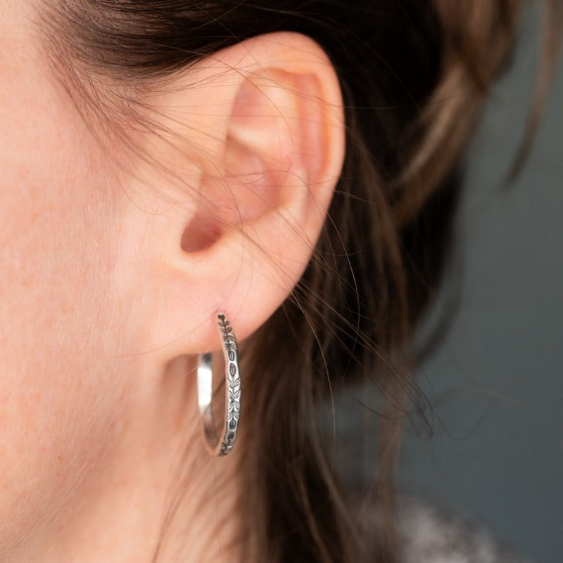 Elsie | Silver Statement Hoops